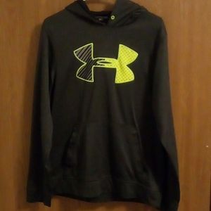 Women's Grey/Green Under Armour Hoodie (Small)